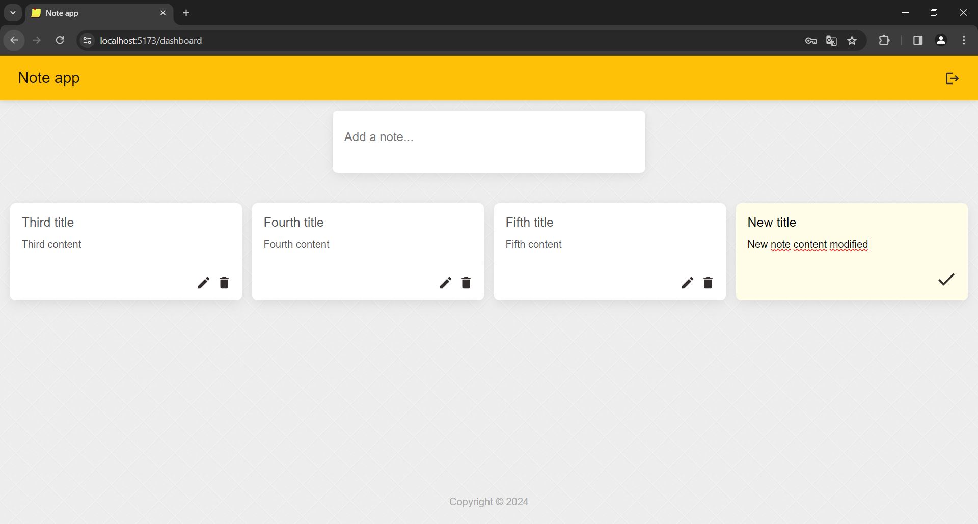 NoteAppDashboardAlter