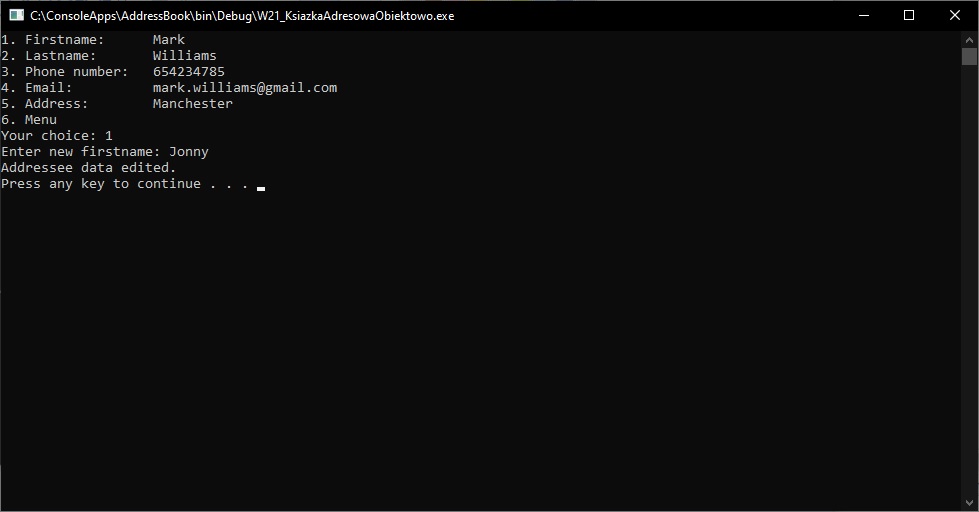 ConsoleAddressBookEdit