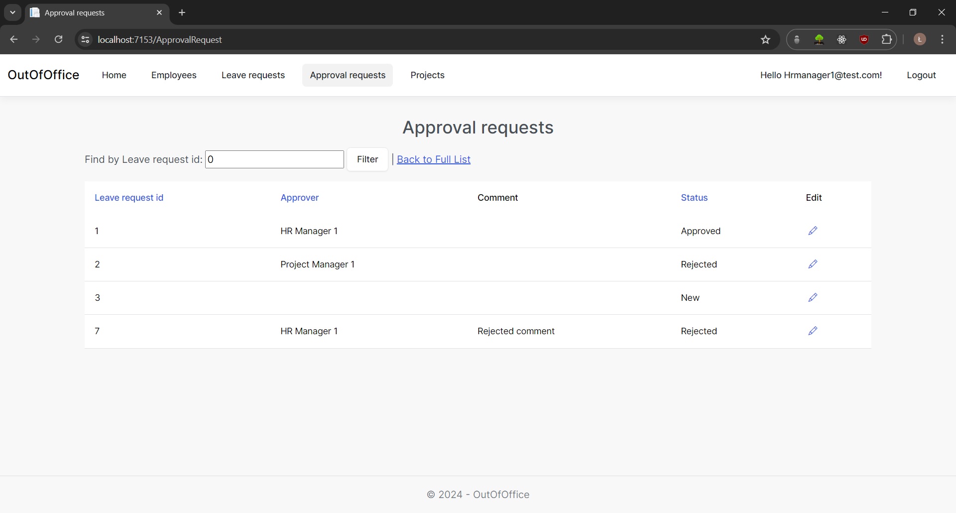 OufOfOfficeApprovalRequests